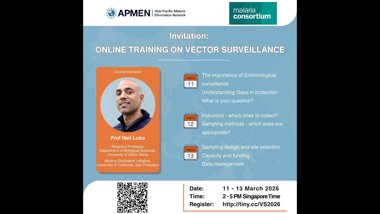 APMEN Online Training on Vector Surveillance 2026 -  Day 1