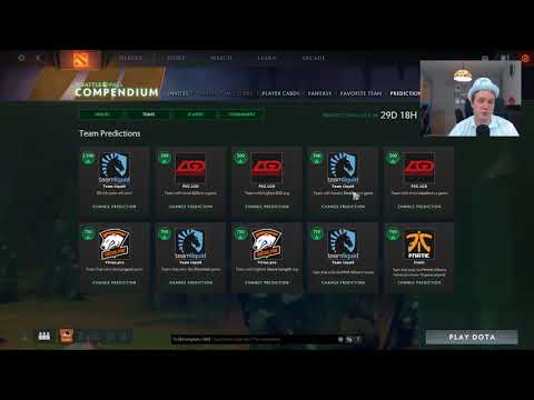 TI8 Compendium predictions - I THINK LIQUID ARE GOING TO WIN!!!