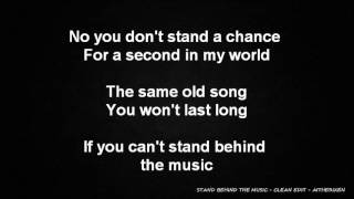 Anjulie - Stand Behind The Music (Clean)