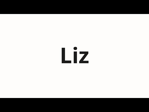 How to pronounce Liz | Лиз (Liz in Russian)