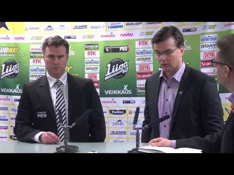 10.2.2015 lehdistötilaisuus SaiPa - TPS