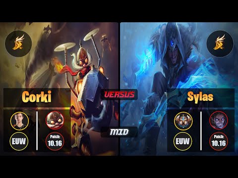 Caps CORKI (Mid) [Fleet Footwork] VS SYLAS - Challenger EUW Patch 10.16