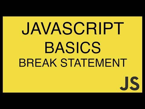 JavaScript Basics Tutorial 23 Break Statement