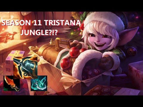 SEASON 11 TRISTANA JUNGLE!! SUGGESTED AND SO SO FUN THIS SEASON! I CANT BELIEVE THE DAMAGE