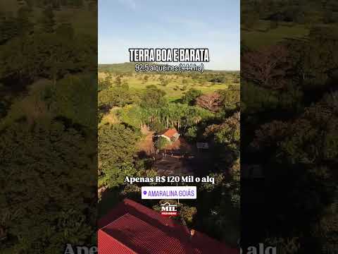 FAZENDA MONTADA PARA PECUÁRIA EM AMARALINA-GO, 92,5 ALQUEIRES #fazendaavenda #agro