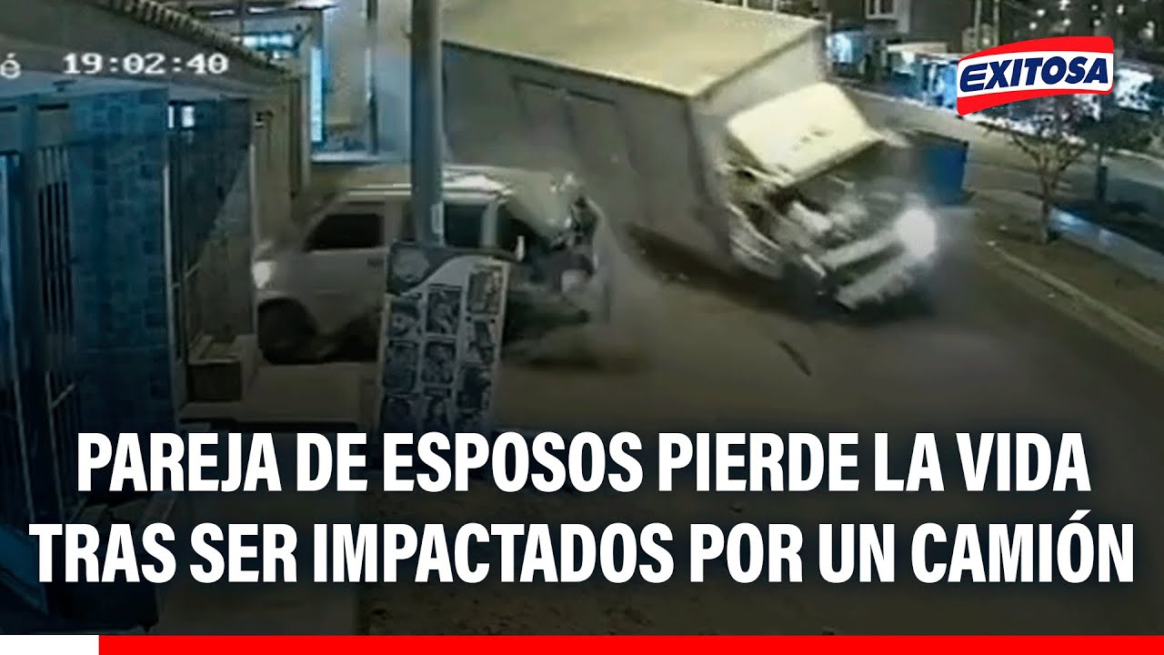 🔴🔵 Ate: Pareja de esposos pierde la vida tras ser impactados por un camión