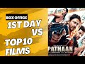 Pathaan Box Office Day 1 Vs Top 10 Indian Openers of All Time | Untouchable RRR 134 CRs | SRK Can?