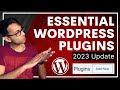 Essential Wordpress Plugins WP 2023 Bricks Builder Elementor SEO Performance Security