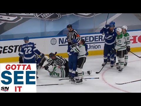 GOTTA SEE IT: Fight Erupts After McDonagh Hits Comeau & Stars, Lightning Trade Breakaways