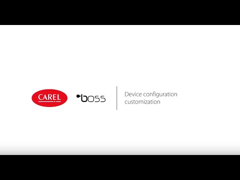 CAREL boss - Device configuration customization