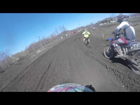Crash-N-Burn Moto GoPro: Zach Peters #18 @ Malvern MX LLAQ 4/3/16 Open C Moto 2