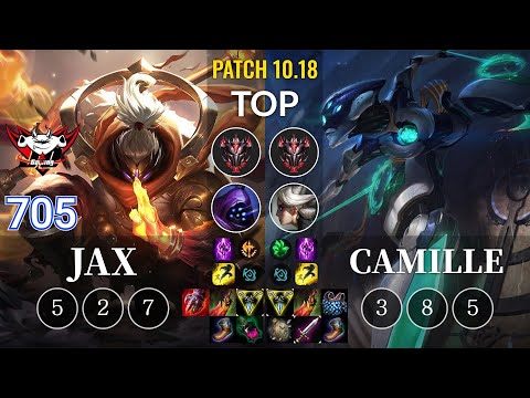 JDG 705 Jax vs Camille Top - KR Patch 10.18