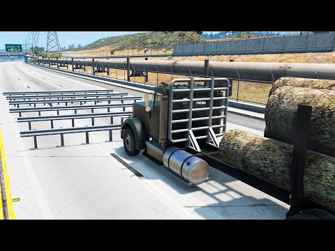 Cars vs Numerous Guardrails – BeamNG.Drive