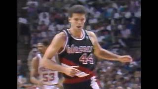 Drazen Petrovic Makes a Splash in Game 2 of the 1990 NBA Finals