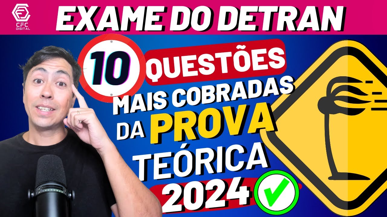 Prova Teórica do Detran 2025 – 10 QUESTÕES BEM COBRADAS NAS PROVAS DE TODO BRASIL! EXAME DETRAN 2025