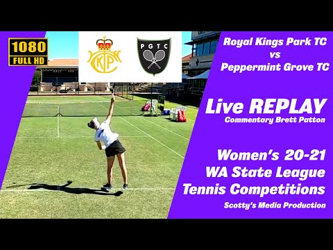WA Womens State League 2020 Royal Kings Park Tennis Club vs Peppermint Grove Tennis Club