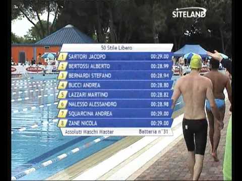 Serie 10 dei 50 Stile Libero  Assoluti Maschi Master - 13 Memorial Andrea Bettiol