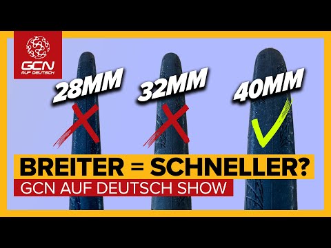 Fahren wir am Rennrad bald alle 40 mm breite Reifen? | GCN auf Deutsch Show 259