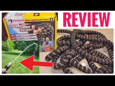 Review Pocket Hose Copper Bullet As Seen On TV Expanding Garden Hose Review