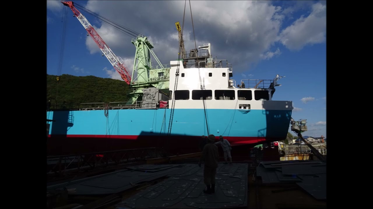 内航貨物船・松浦新船型 「わだつみ」進水式（令和7年11月7日）⑥