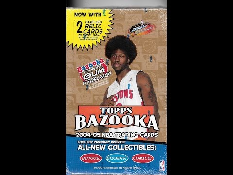 2004 05 Topps Bazooka Basketball Hobby Box Break 2 Hits