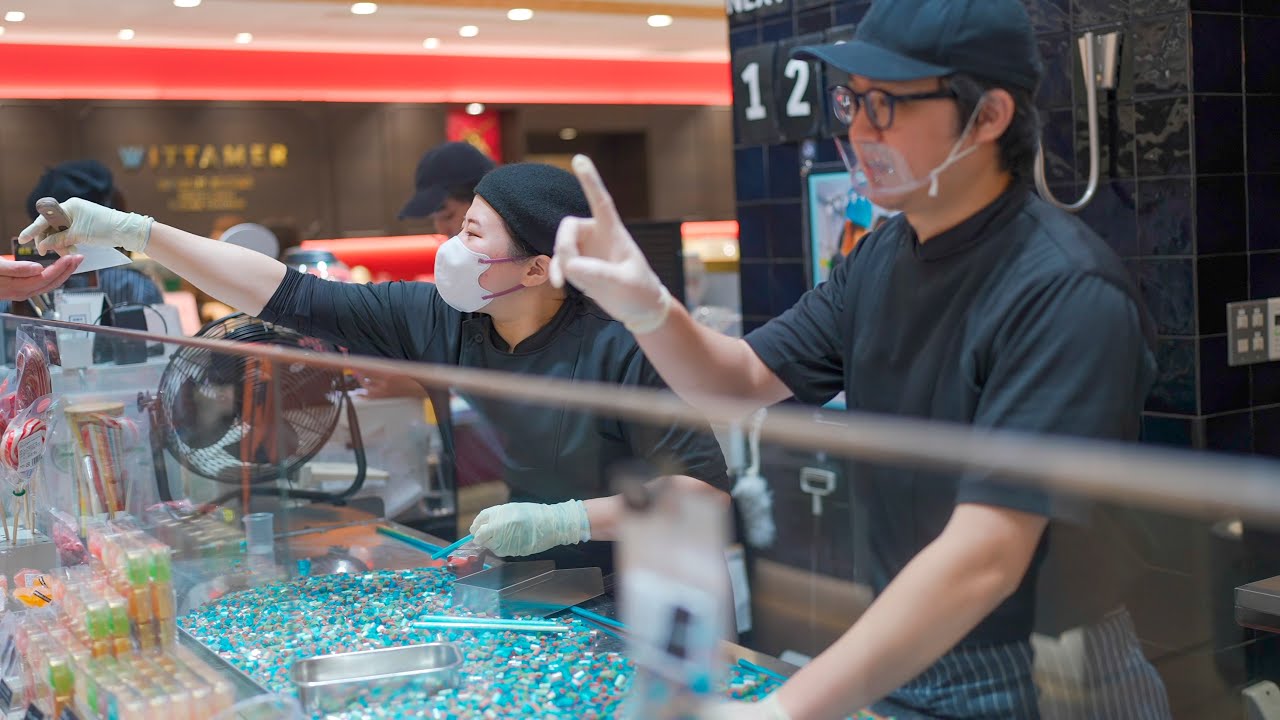 飴の中から富士山！？美しすぎるキャンディーの魅力に迫る！Handmade Candy！　Japanese Street Food