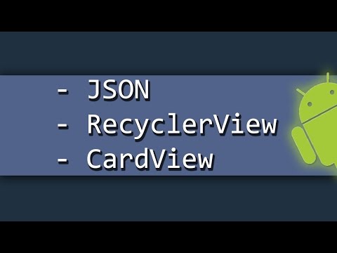 Parse JSON and display with RecyclerView and CardView in Android