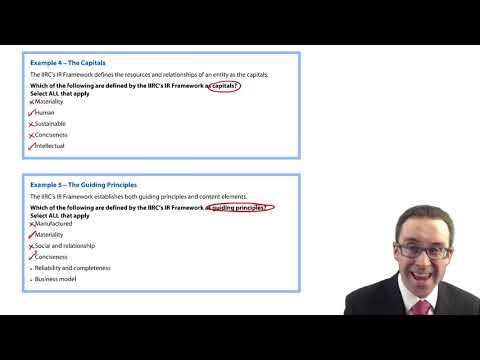 CIMA F2 - Integrated Reporting and Examples