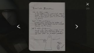 Sighting Journal - Gone Home - Gameplay (PC)