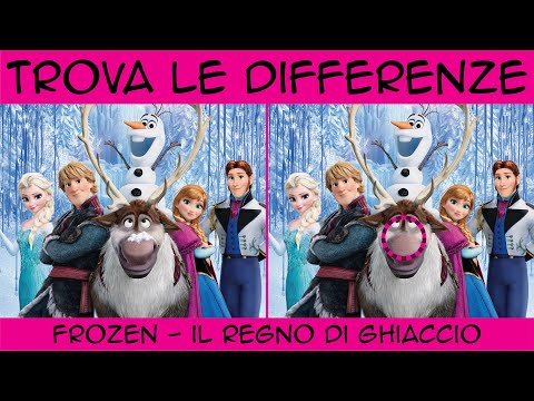 Trova le Differenze Disney Frozen Il Regno di Ghiaccio | Quiz abilità | Spot the difference