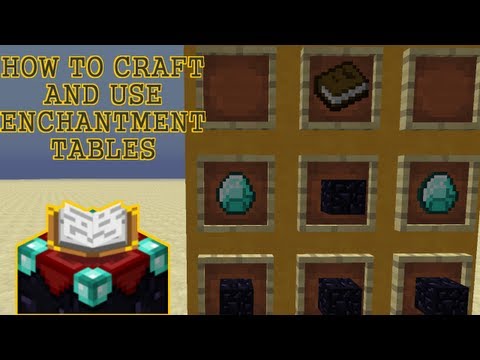 NiclasBlocko's Minecraft - HOW TO CRAFT & USE AN ENCHANTMENT TABLE [Minecraft 1.6.2]