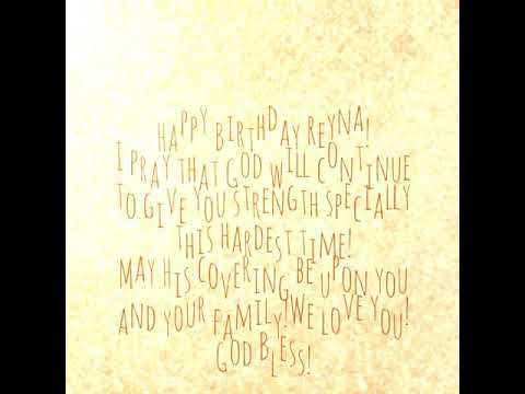 Better late than never! Happy Birthday Reyna!