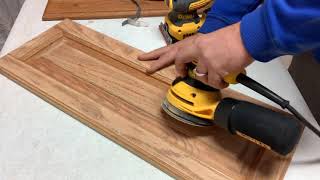 How to sand kitchen cabinets and prepare them for paint or stain (part 3)