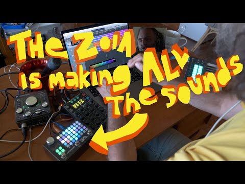 Making an 8-bit like song with ZOIA and Faderfox EC4 and stuff…