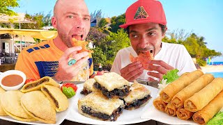 Bajan STREET FOOD and Tour of Bridgetown THE CAPITAL of BARBADOS!!