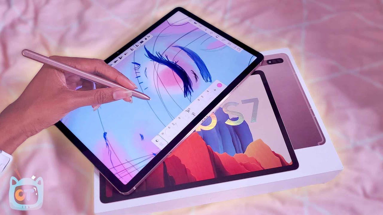 ✏️Tab S7 Unboxing 🌱Artist First Impressions + Quick Sketch ✧