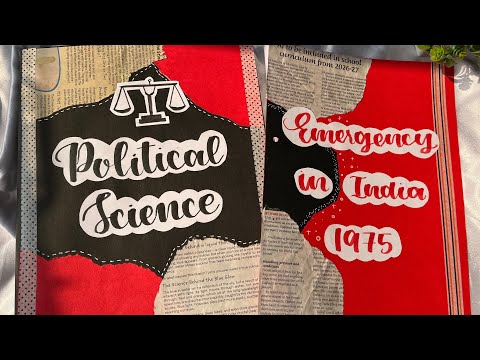 Emergency In India -1975 Political Science Project for Class 12th CBSE