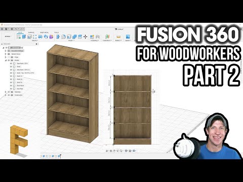 Modeling a Bookshelf in Fusion 360 - Fusion 360 for Woodworkers Part 2