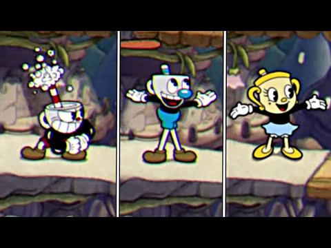 Cuphead Vs. Mugman Vs. Ms.Chalice Intro Comparison - Cuphead DLC