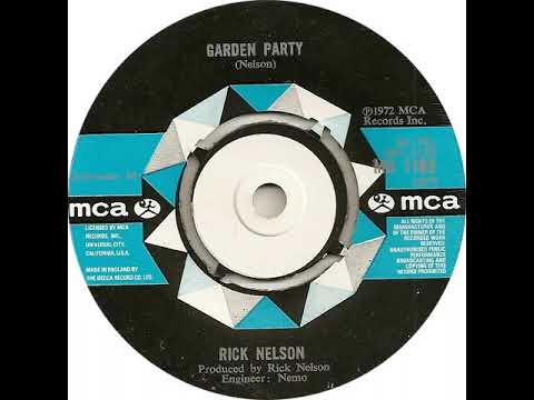 UK New Entry 1972 (202) Rick Nelson - Garden Party