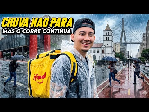 ⛈️ QUARTA DE ENTREGAS CHUVA ATÉ SEXTA? 🚴‍♂️ | ENTREGAS DE BIKE