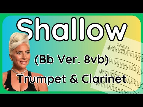 Shallow · Backing Track (Bb Version 8vb) for Trumpet & Clarinet