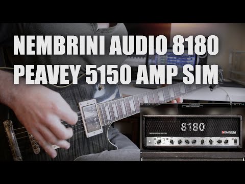 Nembrini Audio 8180 (Peavey 5150 Amp Sim) Hard Rock Playthrough & Mix Demo