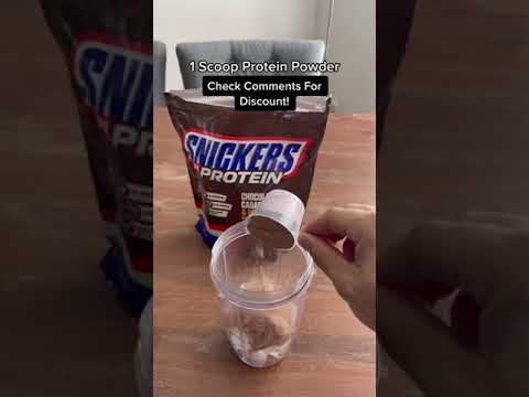 HOW TO MAKE SNICKERS PROTEIN MILKSHAKE #shorts #milkshake #snickers #snickersprotein #buy #tiktok