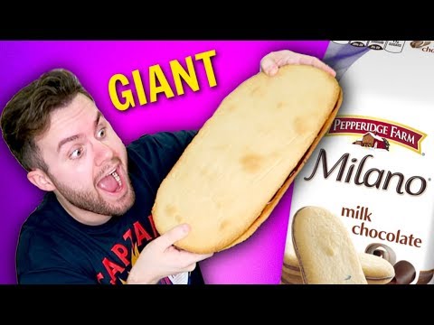 DIY GIANT MILANO COOKIE - How To Make HUGE Pepperidge Farm Dessert!