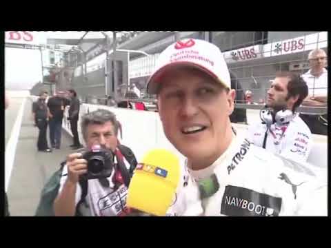 Michael Schumacher - Interview in Startaufstellung  China 2012