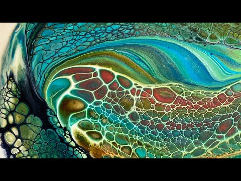 (39) Sheleeart Pseudo Swipe Technique/Fluid Art/スワイプテクニック フルイドアート アクリルポーリング