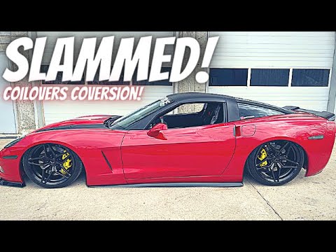 The best way to lower Your Corvette Full Coilovers Conversion!