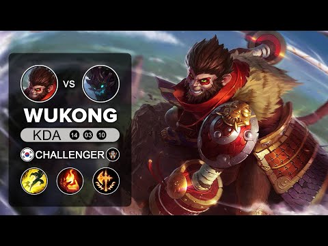 14. Wukong vs Maokai Top - KR Challenger Patch 10.10