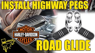 Install Highway Pegs on a Harley Davidson Road Glide
